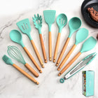12 Pcs Silicone Cooking Utensils Kitchen Utensil Set