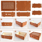 Cash Vault Wooden Savings Box With 10000 Money Target