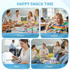 3-Compartment Wheat Straw Food Storage Containers