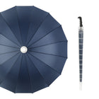 16-Rib Long-Handle Automatic Umbrella With Waterproof Cover