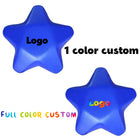 Custom 3" Soft Pu Foam Star Stress Reliever