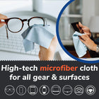 Full Color Custom Microfiber Clean Cloth W/ Clear Pvc Pouch