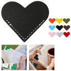Page Corner Leather Heart Bookmark For Reading