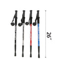 Hiking Foldable Aluminum Alloy Straight Alpenstock 53"L