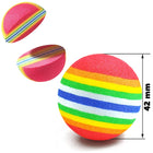 Custom 1.65" Rainbow Pet Toy Soft EVA Foam Ball
