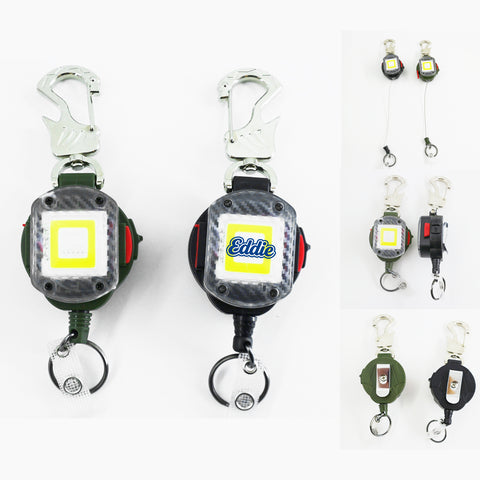 Rechargeable LED Retractable Badge Reel Light