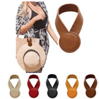 Multi-Purpose Leather Magnetic Hat Clip For Travel Bags