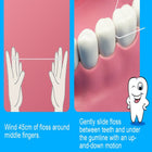 Small Tooth Type Keychain Dental Floss