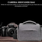 Portable Gray Camera Bag Handheld Shoulder Carry Case