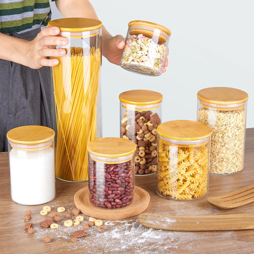 20 Oz Glass Jar With Bamboo Lid