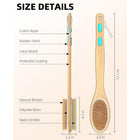 Double-Sided Long Handle Bath Brush