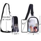 Mini Clear Sling Bag Clear Fanny Pack Chest Bag