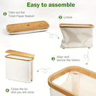 Toilet Paper Storage Holder Foldable With Lid
