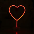Heart Shaped Led Neon Signs With Stand