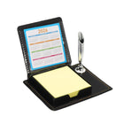 Leather Sticky Notes Holder With Pen Holder