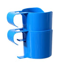 Portable Blue Plastic Poolside Cup Holder