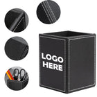 Pu Leather Desktop Stationery Storage Box