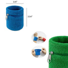 Cotton Wristband With Zipper Pocket