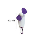 Keychain Sport Fan with LED Light- Battery Powered