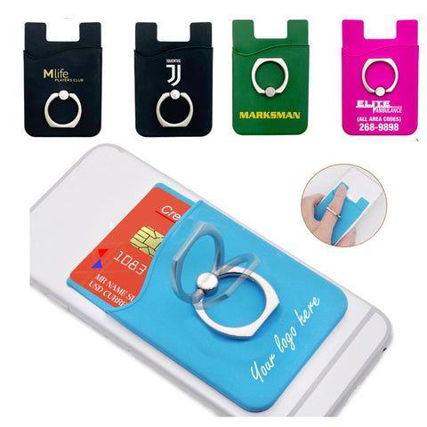 Silicone Card Holder Ring Phone Stand