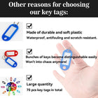Key Tags With Split Ring Label Window