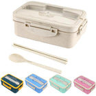 Wheat Straw Lunch Box With Tableware