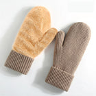 Women'S Winter Outdoor Mittens Thickened Fleece