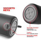 Portable Stereo Sound Bluetooth Speaker With Usb Cable