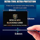 Full color customizable PVC bank RFID Blocking Card