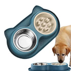 Slow Feeder Dog Bowls Stainless Steel