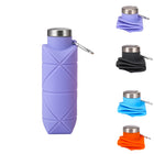 16 Oz Collapsible Silicone Water Bottle