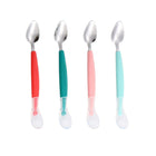 Stainless Steel Baby Dual-Headed Fruit Puree Scraping Spoon