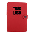 Button - Closure Notebook With Pen And Sticky Notes