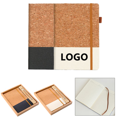 A5 Size Straw Material Notebook Set