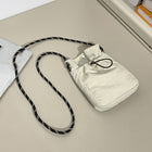 One Shoulder Crossbody Drawstring Bag