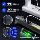 Usb Rechargeable Emergency Flashlight With Safety Hammer