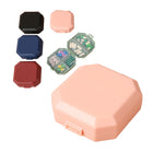 Portable Six-Compartment Pill Box