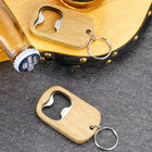 Wood & Stainless Steel Keychain Opener