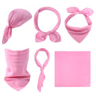 Solid Color Versatile Handkerchief Square Towel