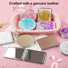 Folding Double-Sided Glitter Mirror