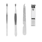 Portable Stainless Steel Nail Clipper Set With Leather Case