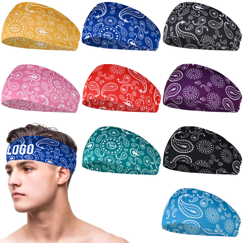 Sports Headband Features Paisley Patterns
