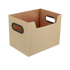 Side Handle Portable Open Desktop Plastic File Storage Box