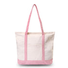Canvas Tote Bag With External Pocket