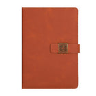 Window Lattice Snap Closure A5 PU Leather Notebook