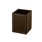 Faux Leather Square Storage Box（3.43"×3.43"×4.61"）