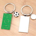 Metal Soccer Field Keychain