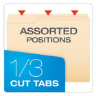 Letter Size Manila File Folders 1/3 Cut Tabs