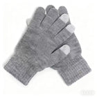 Solid Color Knitted Fingerless Gloves For Winter