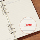 Refillable Leather A5 Loose Leaf Notebook